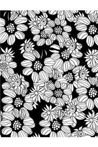 Black & White Flower Sketch