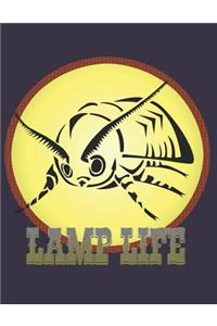 Lamp Life College Ruled Notebook