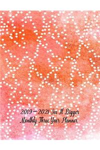 2019-2021 See It Bigger Monthly Three Year Planner