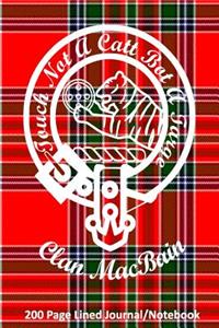 Clan Macbain 200 Page Lined Journal/Notebook
