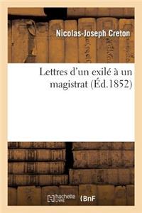 Lettres d'Un Exilé À Un Magistrat