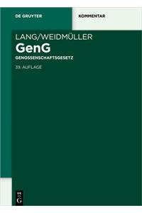 Lang/Weidmüller Genossenschaftsgesetz