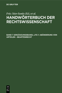 Abänderung Von Urteilen - Beamtenrecht