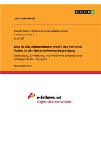 Was ist ein Unternehmen wert? Der Terminal Value in der Unternehmensbewertung