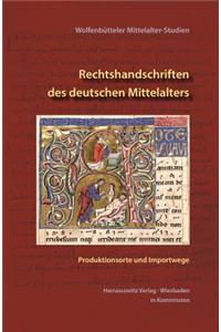 Rechtshandschriften Des Deutschen Mittelalters