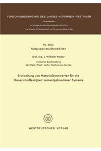 Erarbeitung von Materialkennwerten für die Dauerstandfestigkeit zementgebundener Systeme