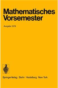 Mathematisches Vorsemester: Ausgabe 1978