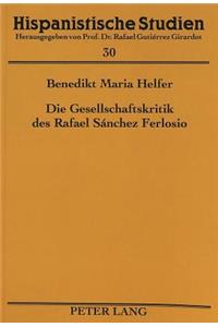 Die Gesellschaftskritik Des Rafael Sánchez Ferlosio