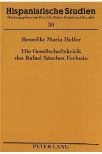 Die Gesellschaftskritik des Rafael Sanchez Ferlosio