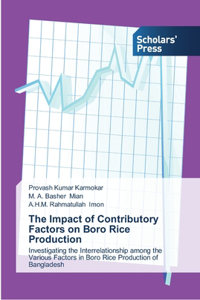 Impact of Contributory Factors on Boro Rice Production