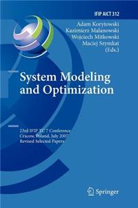 System Modeling and Optimization