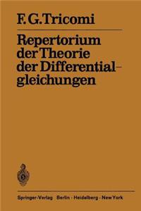 Repertorium Der Theorie Der Differentialgleichungen