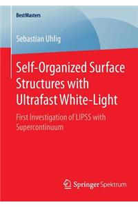 Self-Organized Surface Structures with Ultrafast White-Light