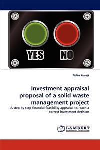 Investment appraisal proposal of a solid waste management project