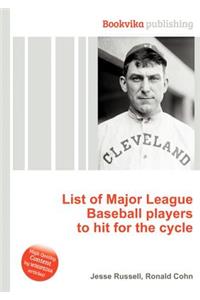 List of Major League Baseball Players to Hit for the Cycle