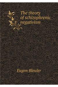 The theory of schizophrenic negativism