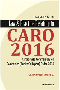 Law & Practice Relating To Caro 2016