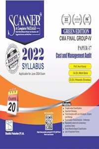 Cost and Management Audit (Paper 17 | CMA Final | Gr. IV) Scanner - Including questions and solutions | 2022 Syllabus | Applicable for June 2024 Exam Onwards | Green Edition