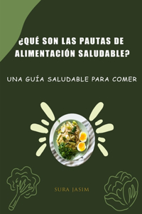 ¿Qué son las pautas de alimentación saludable?