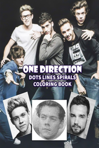 ONE DIRECTION Dots Lines Spirals Coloring Book