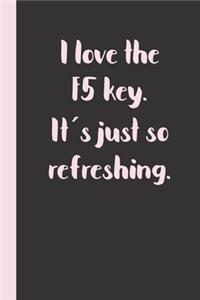 I love the F5 key. It ́s just so refreshing.