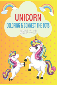 Unicorn Coloring & Connect the dots ages 8-12