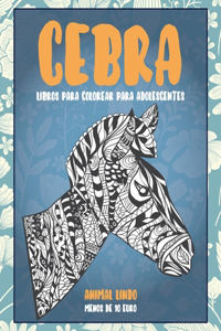 Libros para colorear para adolescentes - Menos de 10 euro - Animal lindo - Cebra