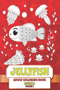 Adult Coloring Book Volume 2 - Animals - Jellyfish