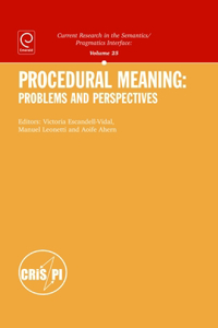 Procedural Meaning: Problems and Perspectives