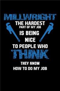 Millwright The Hardest Part of My Job Is Being Nice To People Who Think They Know How To Do My Job