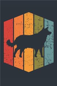 Retro Wolf Notebook - Gift for Wolf Lovers - Vintage Wolf Journal - Wolf Diary for Boys and Girls