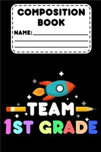 Composition Book Team 1st Grade