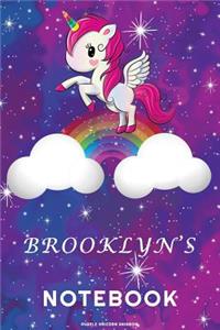 Brooklyn's Unicorn Rainbow Notebook
