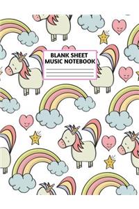 Blank Sheet Music Notebook