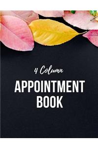 4 Column Appointment Book