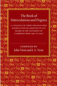 Book of Matriculations and Degrees