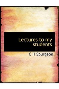 Lectures to My Students
