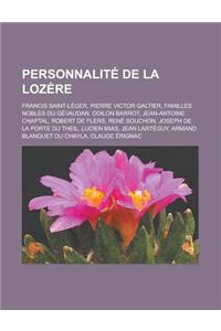 Personnalite de La Lozere