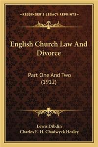 English Church Law and Divorce