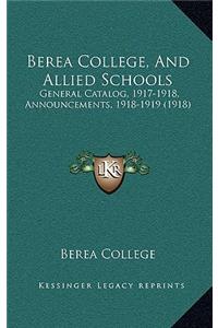 Berea College, and Allied Schools