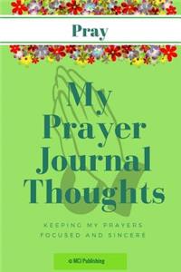 My Prayer Journal Thoughts