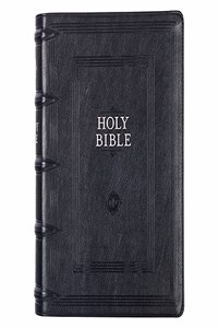 KJV Study Bible, Standard Print Faux Leather - Thumb Index, King James Version Holy Bible, Black