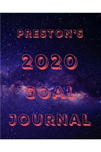 Preston's 2020 Goal Book
