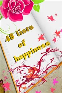 48 lists of happiness