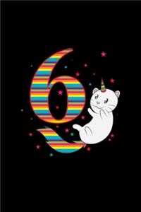 6. birthday unicorn cat rainbow
