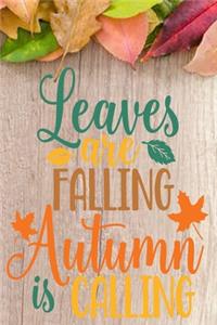 Leaves Are Falling Autumn Is Calling