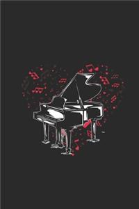 Music Notes With Piano