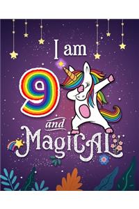 Unicorn Journal I am 9 and Magical