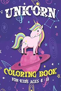 Unicorn Coloring Book for Kids Ages 4-8