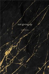 Not giving up journal